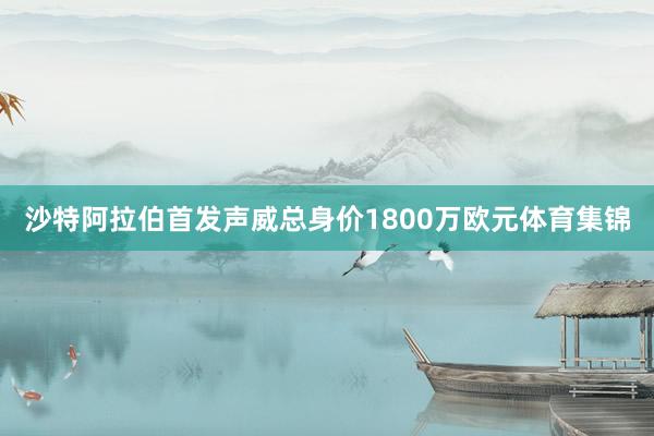 沙特阿拉伯首发声威总身价1800万欧元体育集锦