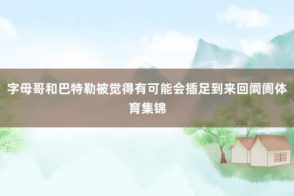字母哥和巴特勒被觉得有可能会插足到来回阛阓体育集锦