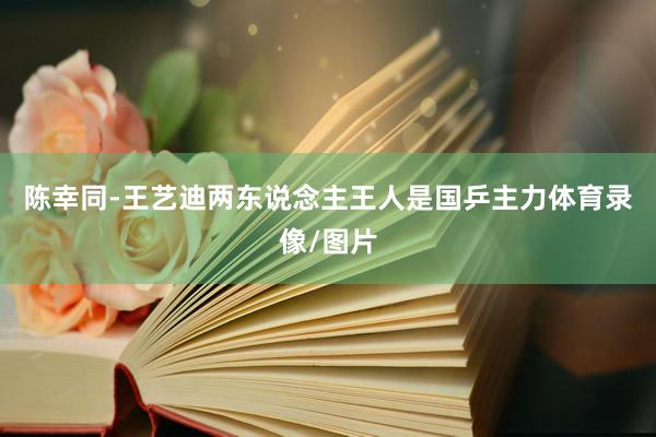 陈幸同-王艺迪两东说念主王人是国乒主力体育录像/图片