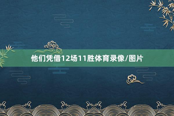 他们凭借12场11胜体育录像/图片