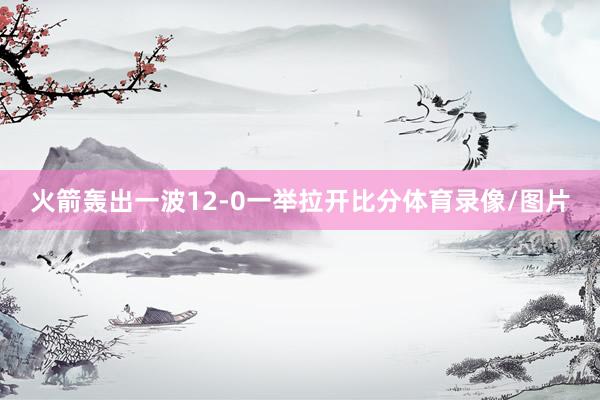 火箭轰出一波12-0一举拉开比分体育录像/图片