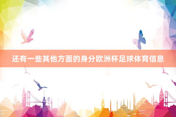 还有一些其他方面的身分欧洲杯足球体育信息