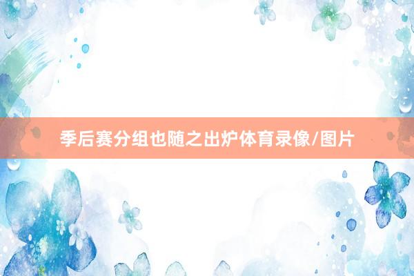 季后赛分组也随之出炉体育录像/图片