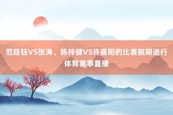 范廷钰VS张涛、陈梓健VS许嘉阳的比赛脱期进行体育赛事直播