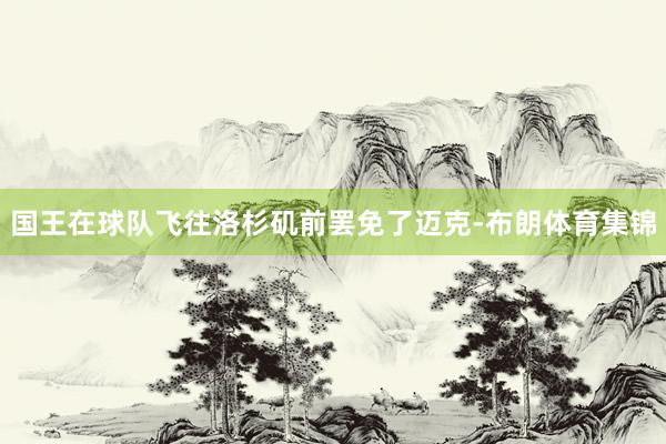 国王在球队飞往洛杉矶前罢免了迈克-布朗体育集锦