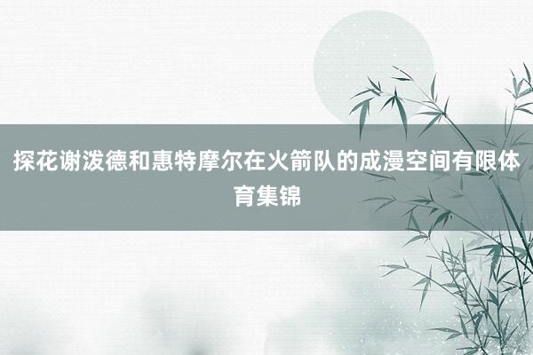 探花谢泼德和惠特摩尔在火箭队的成漫空间有限体育集锦