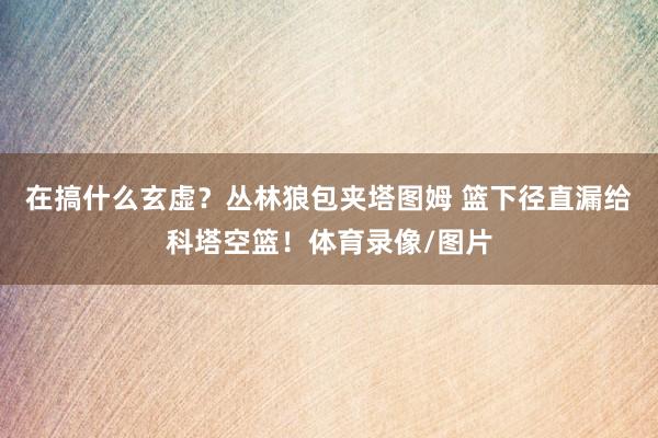 在搞什么玄虚？丛林狼包夹塔图姆 篮下径直漏给科塔空篮！体育录像/图片
