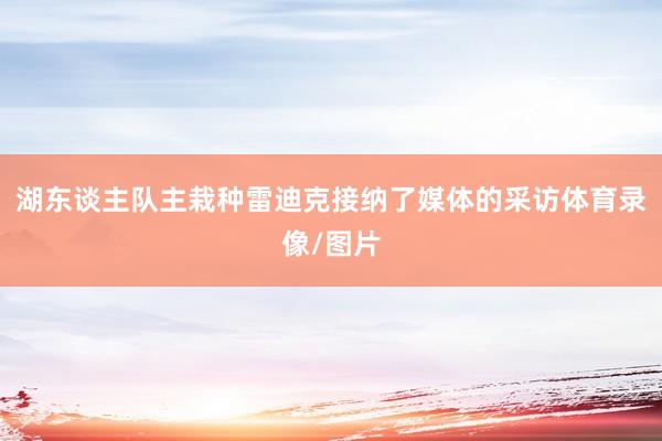 湖东谈主队主栽种雷迪克接纳了媒体的采访体育录像/图片