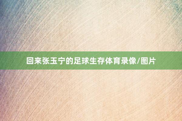 回来张玉宁的足球生存体育录像/图片
