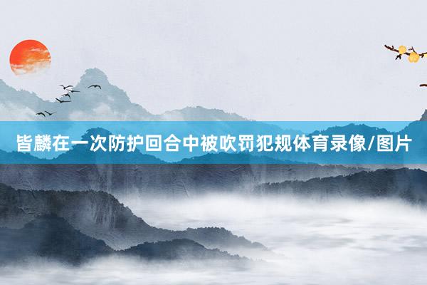 皆麟在一次防护回合中被吹罚犯规体育录像/图片