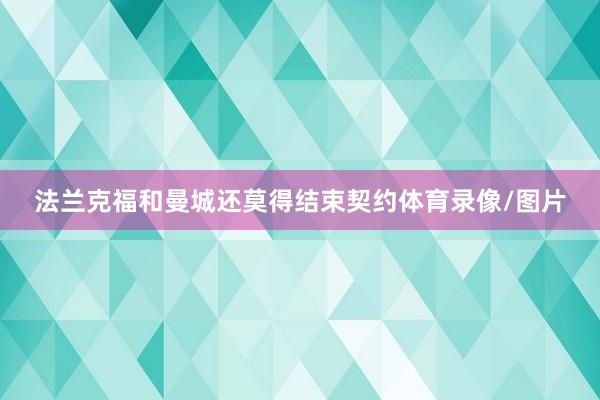 法兰克福和曼城还莫得结束契约体育录像/图片