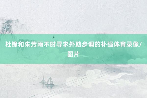 杜锋和朱芳雨不时寻求外助步调的补强体育录像/图片