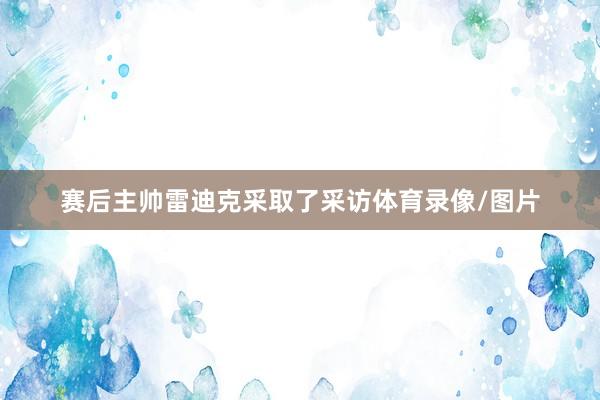赛后主帅雷迪克采取了采访体育录像/图片