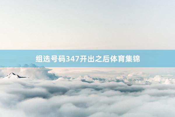 组选号码347开出之后体育集锦