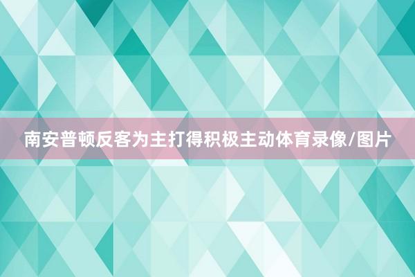 南安普顿反客为主打得积极主动体育录像/图片