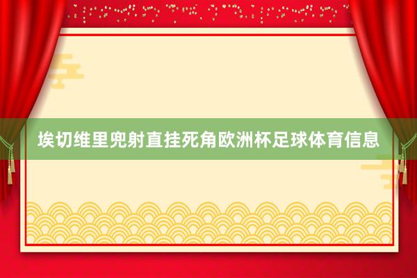 埃切维里兜射直挂死角欧洲杯足球体育信息