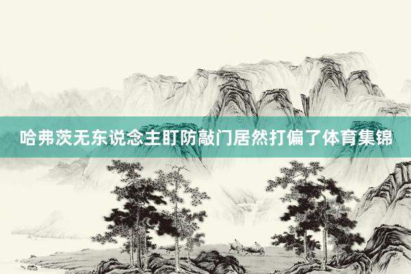 哈弗茨无东说念主盯防敲门居然打偏了体育集锦