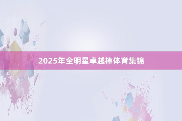 2025年全明星卓越棒体育集锦