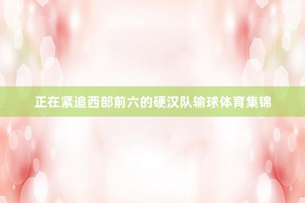 正在紧追西部前六的硬汉队输球体育集锦