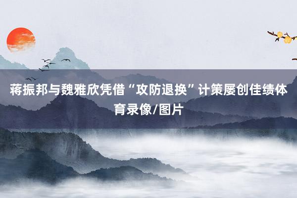 蒋振邦与魏雅欣凭借“攻防退换”计策屡创佳绩体育录像/图片