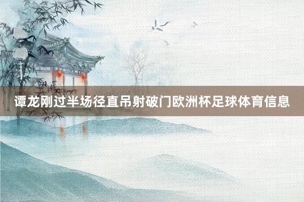 谭龙刚过半场径直吊射破门欧洲杯足球体育信息
