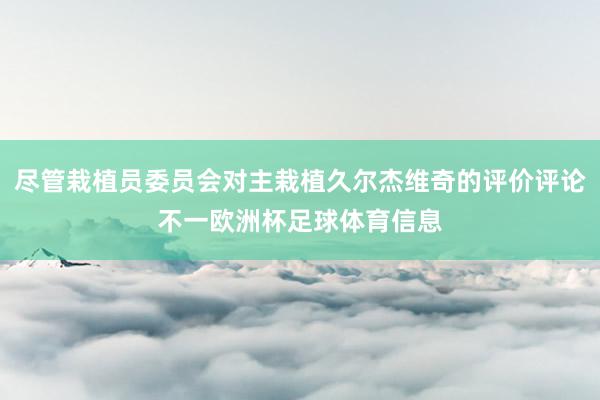 尽管栽植员委员会对主栽植久尔杰维奇的评价评论不一欧洲杯足球体育信息