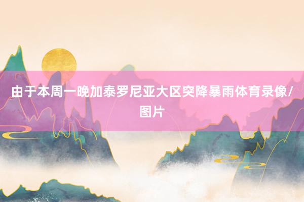由于本周一晚加泰罗尼亚大区突降暴雨体育录像/图片