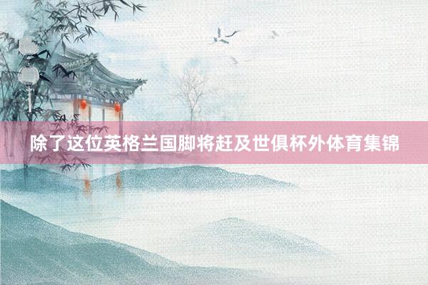 除了这位英格兰国脚将赶及世俱杯外体育集锦