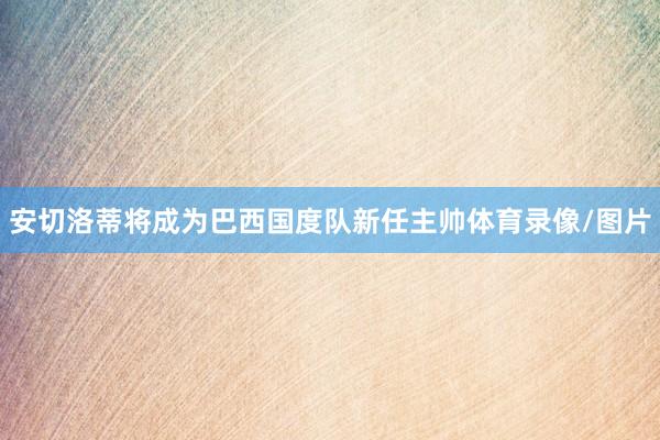 安切洛蒂将成为巴西国度队新任主帅体育录像/图片