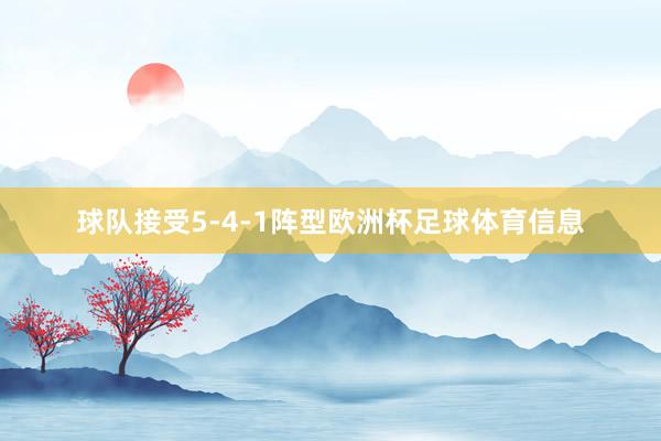 球队接受5-4-1阵型欧洲杯足球体育信息