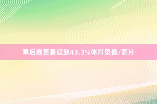 季后赛更是飙到43.3%体育录像/图片