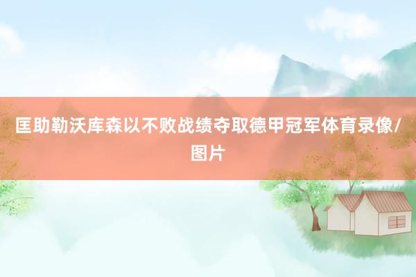 匡助勒沃库森以不败战绩夺取德甲冠军体育录像/图片