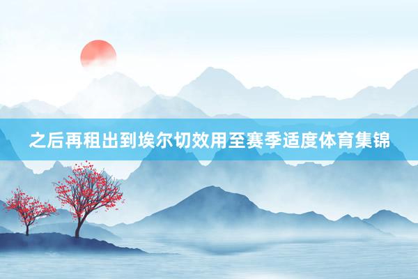 之后再租出到埃尔切效用至赛季适度体育集锦