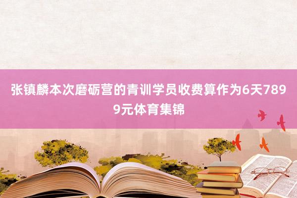 张镇麟本次磨砺营的青训学员收费算作为6天7899元体育集锦
