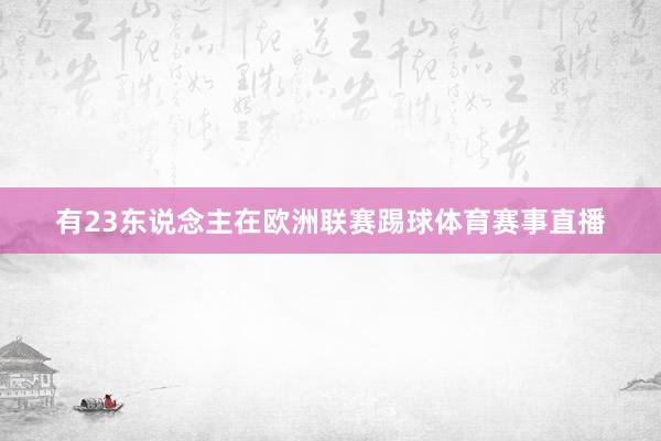有23东说念主在欧洲联赛踢球体育赛事直播