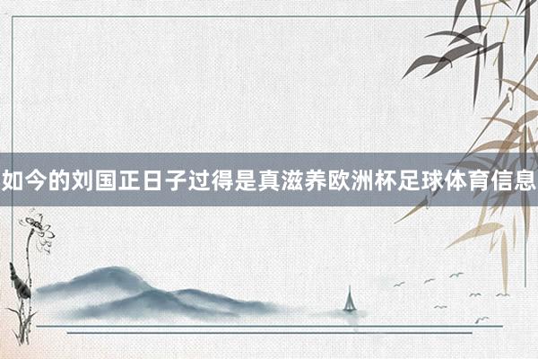 如今的刘国正日子过得是真滋养欧洲杯足球体育信息