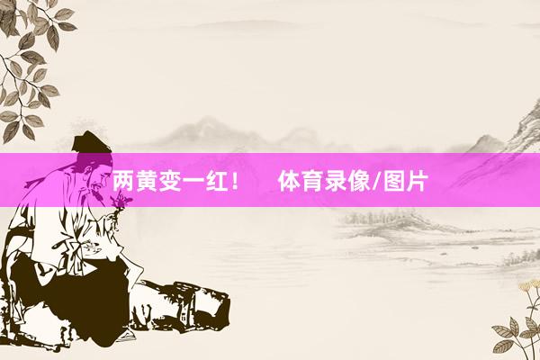 两黄变一红！    体育录像/图片