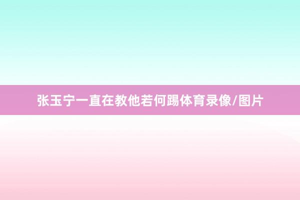 张玉宁一直在教他若何踢体育录像/图片