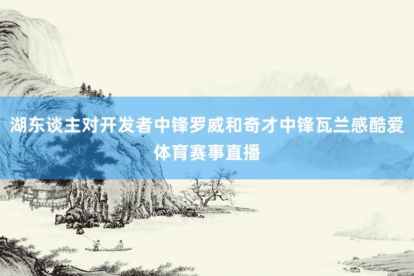 湖东谈主对开发者中锋罗威和奇才中锋瓦兰感酷爱体育赛事直播
