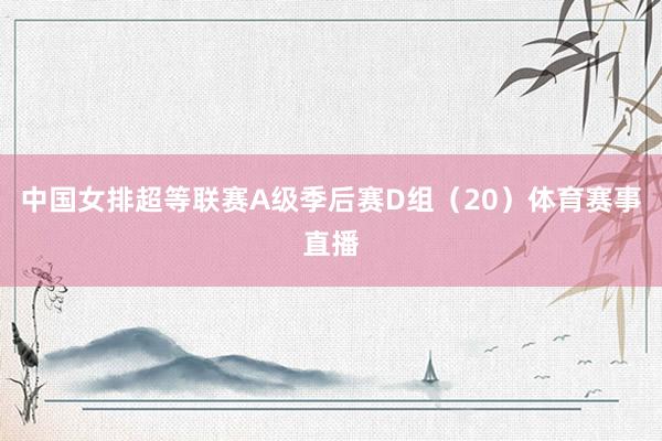 中国女排超等联赛A级季后赛D组（20）体育赛事直播