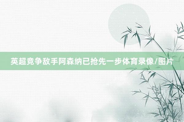 英超竞争敌手阿森纳已抢先一步体育录像/图片