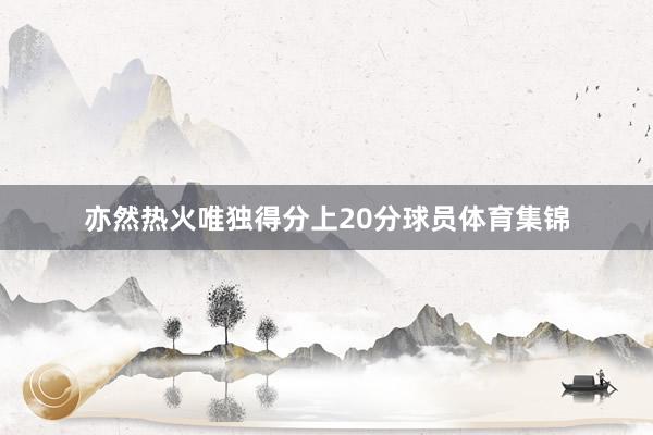 亦然热火唯独得分上20分球员体育集锦